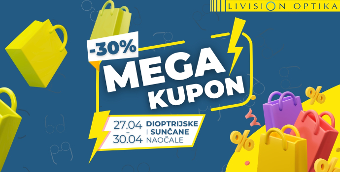 MEGA kupon u Livision optici